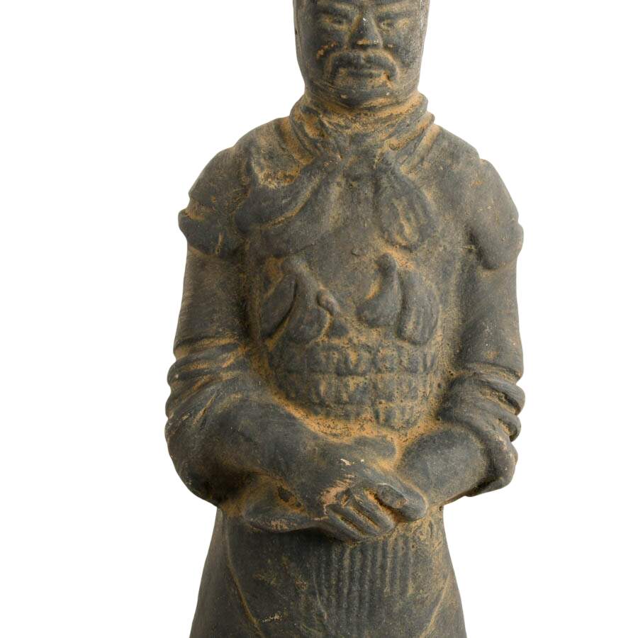 Chinese Terracotta Warrior Reproduction Statue on Base-3