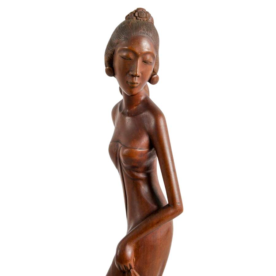 Hand-Carved Wooden Balinese Dancer-5