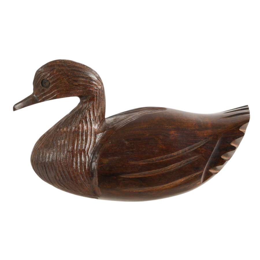 Hand-Carved Wooden Duck-3