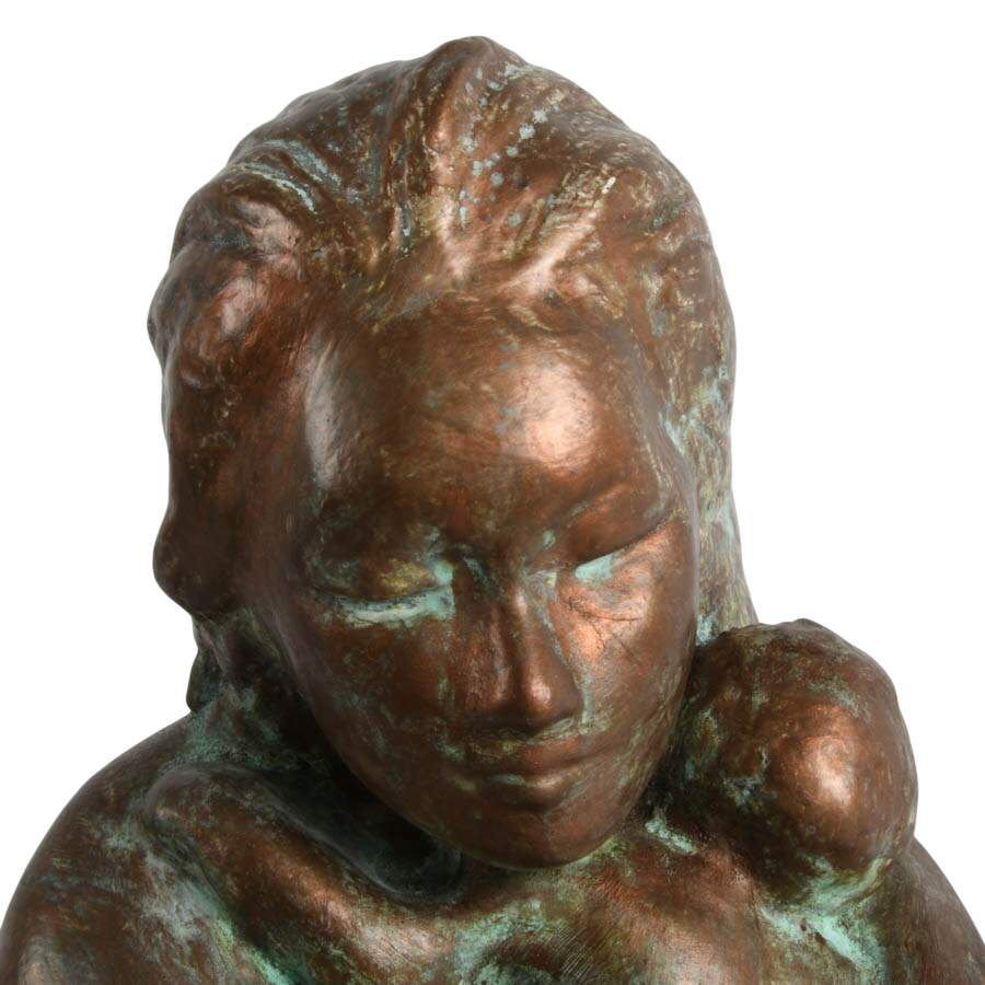 "Mother and Child" Resin Sculpture by Pearl Pitterman-9