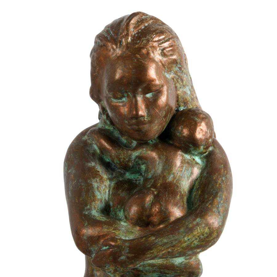 "Mother and Child" Resin Sculpture by Pearl Pitterman-3
