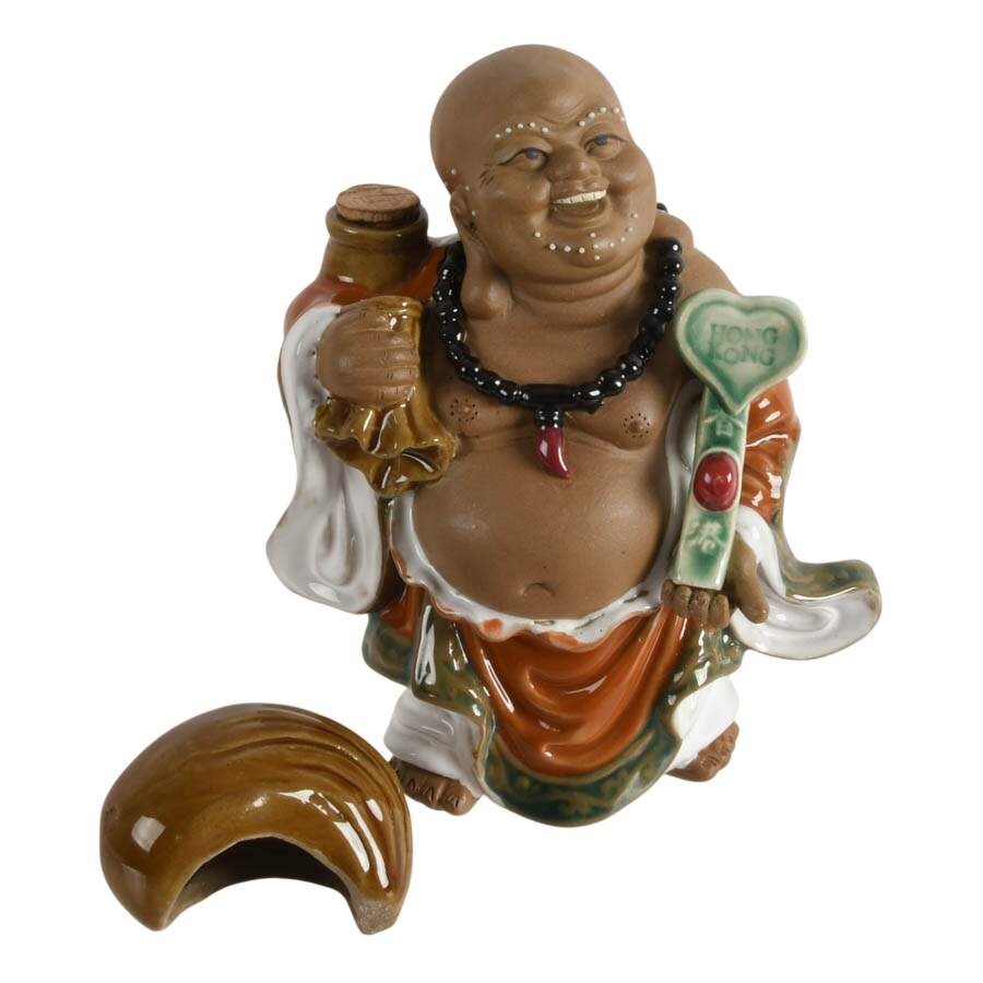 Sam Seng Wine Co. Qu Wine Laughing Buddha Ceramic Decanter-4