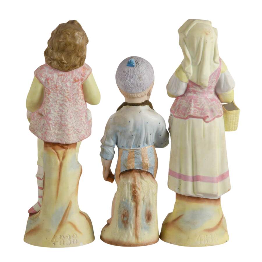 Three-Piece German Family Bisque Figures Set-3