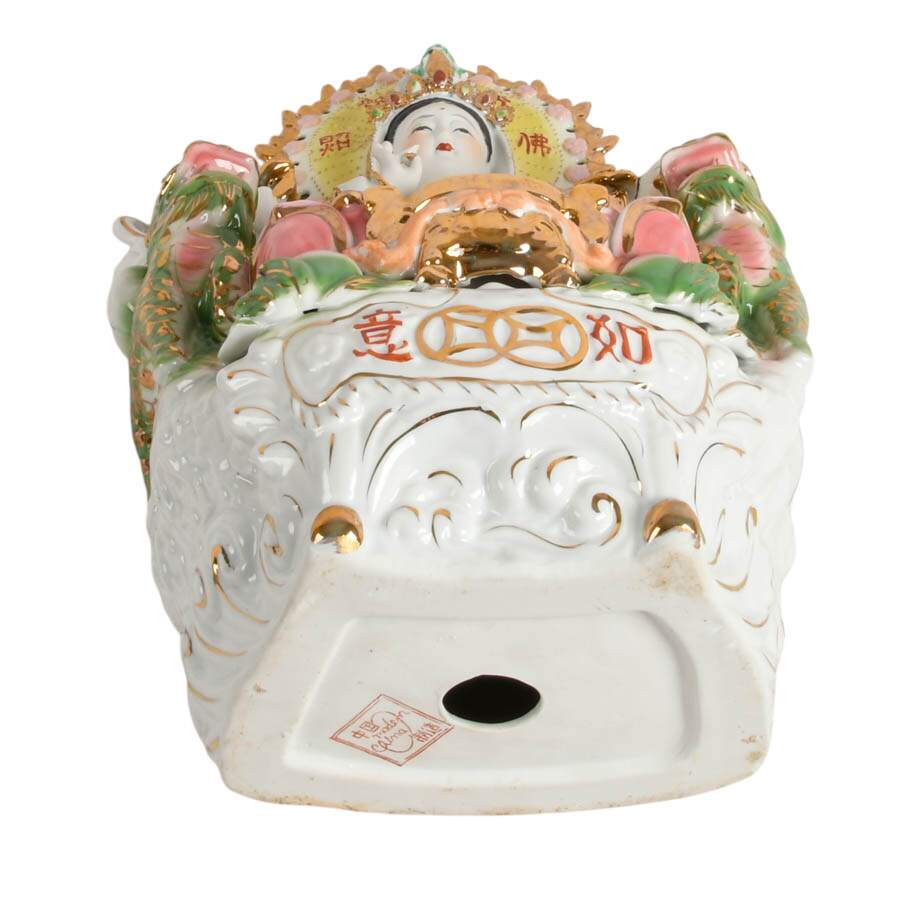 Hand-Painted Porcelain Guanyin Altar Piece-9
