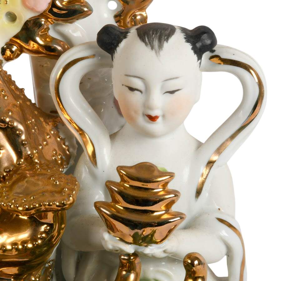 Hand-Painted Porcelain Guanyin Altar Piece-2