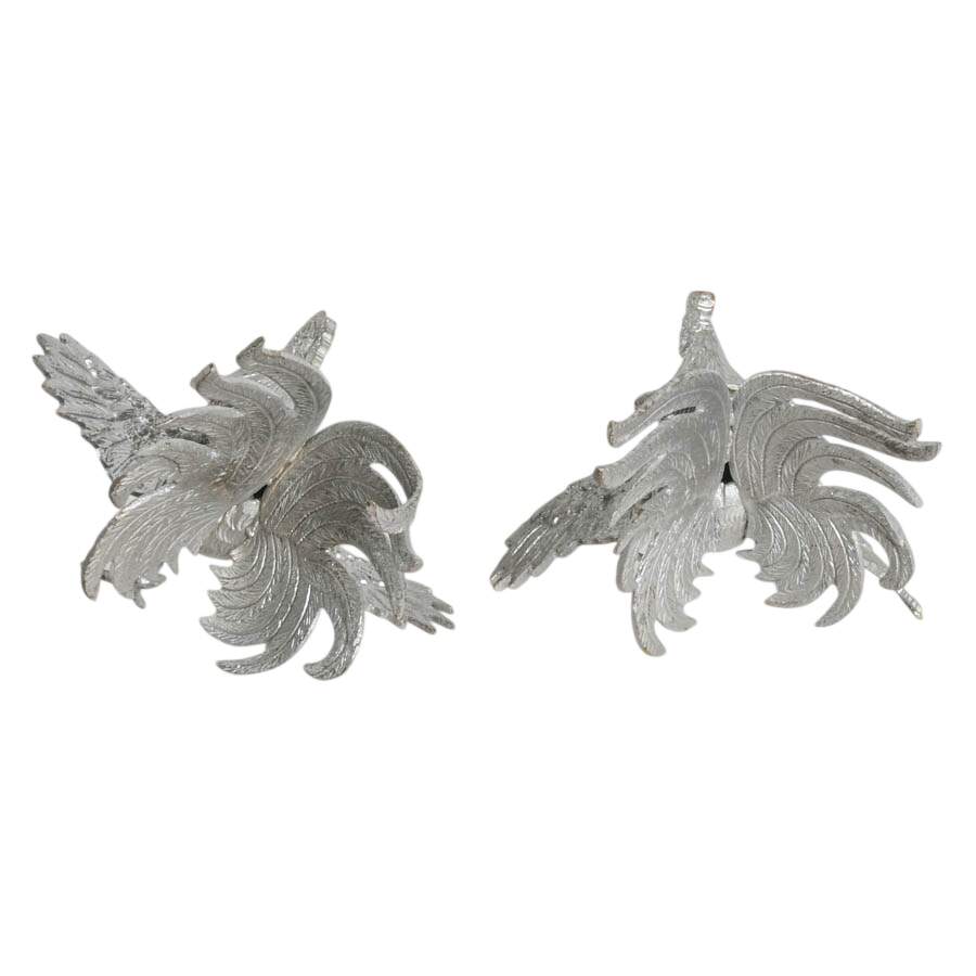 Pair of Cast Iron Fighting Roosters-3