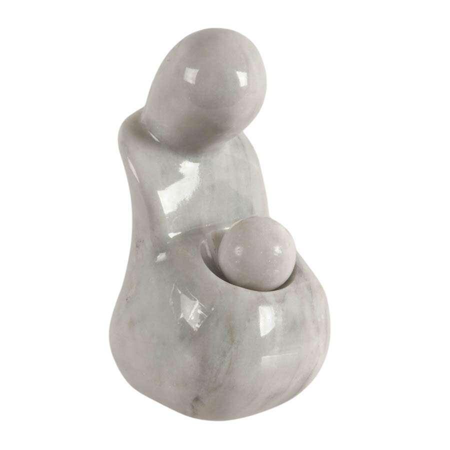 Abstract-Style Hand-Carved Marble Sculpture-6