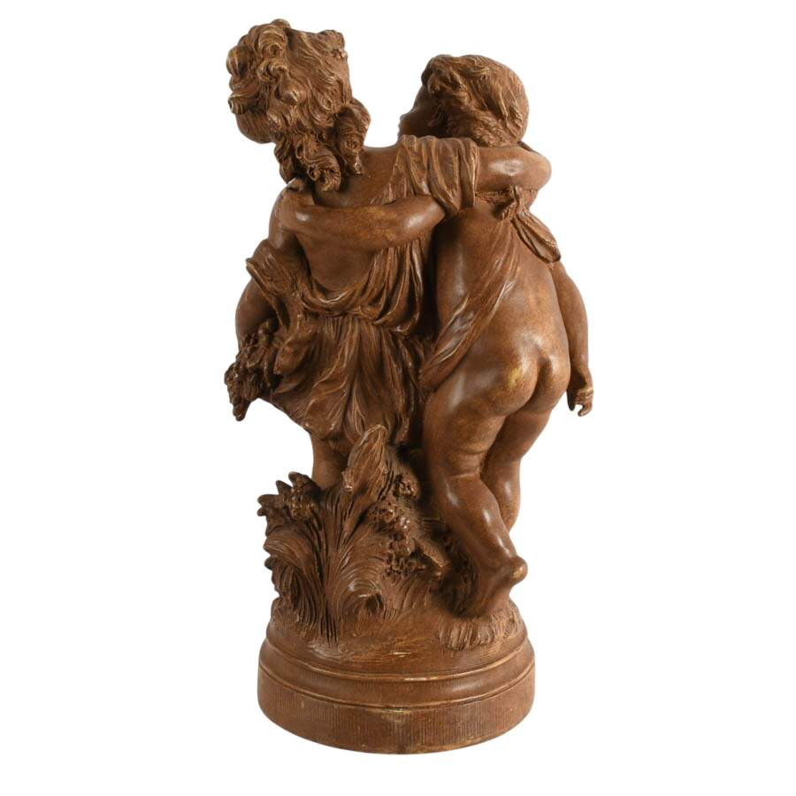 Classical Italian-Style Putti Statue Detailed Resin Home Décor-9
