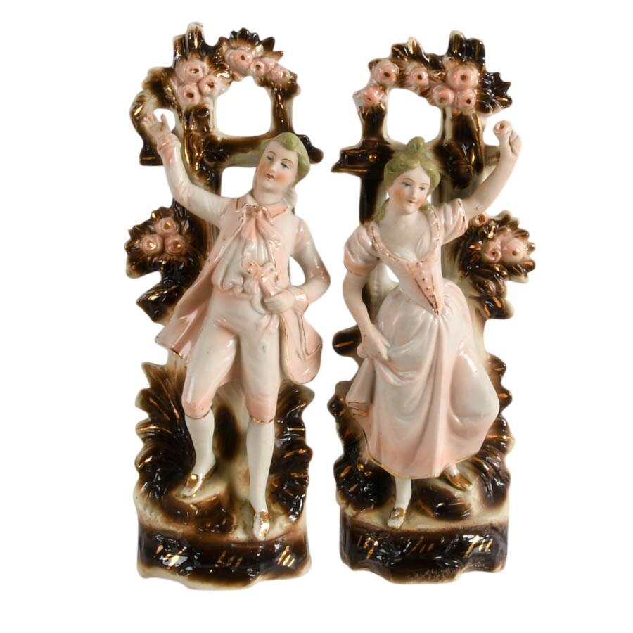 Pair of Antique German Bisque Figures-1