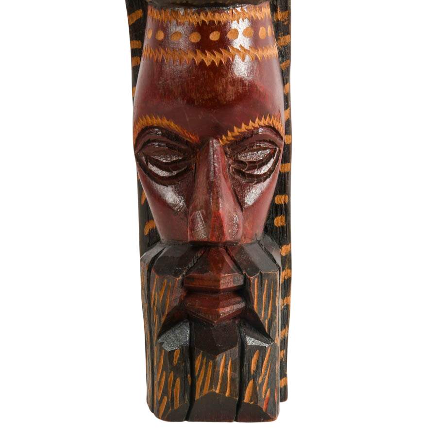 Pair of Hand-Carved Jamaican Figurines-6