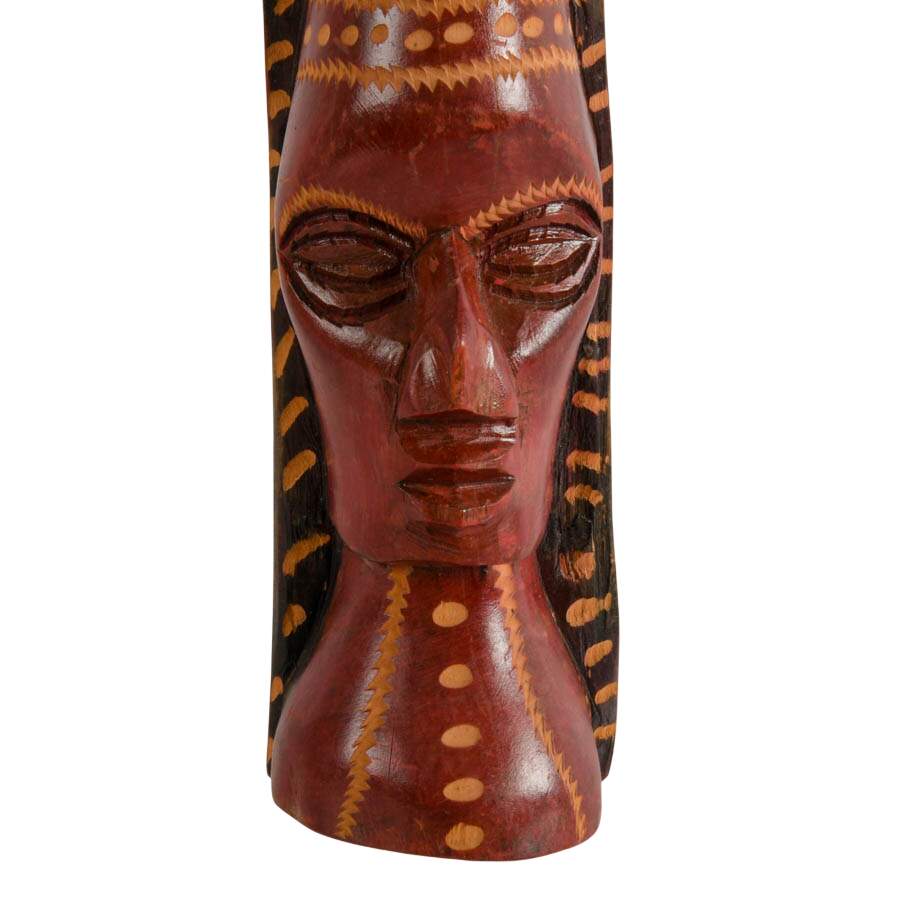 Pair of Hand-Carved Jamaican Figurines-5