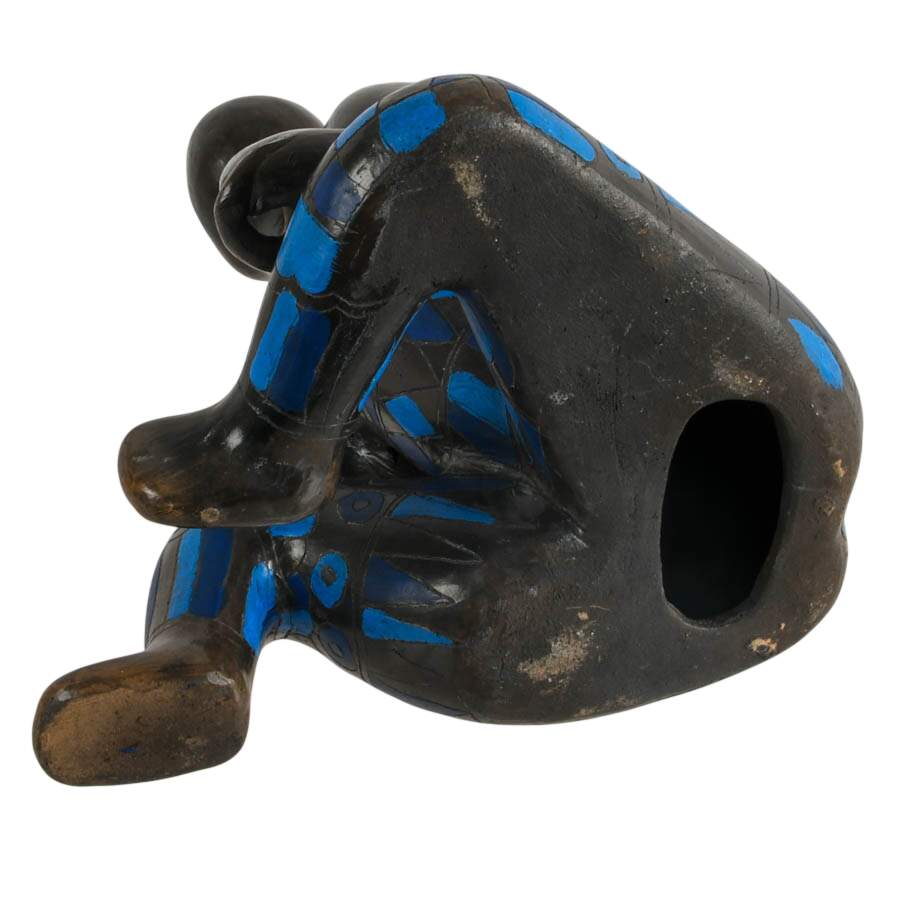 Manuel Felguérez Barra Abstract Geometric Pottery Boy Sitting Statue-7