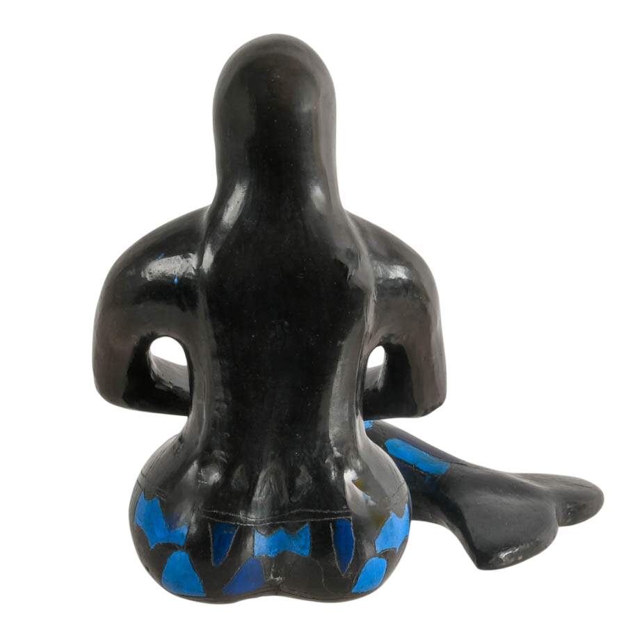 Manuel Felguérez Barra Abstract Geometric Pottery Mermaid Statue-5