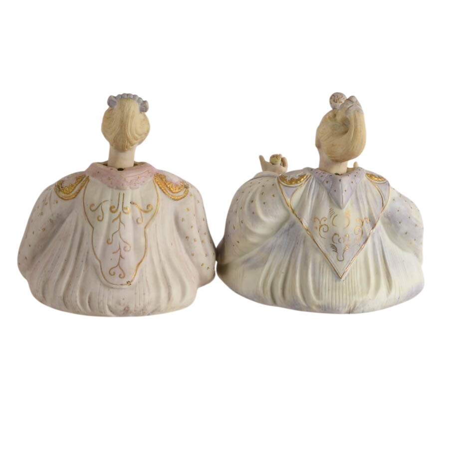 Pair of Hand-Painted Ardalt Japan Bisque Porcelain "Nodder" Figures-3