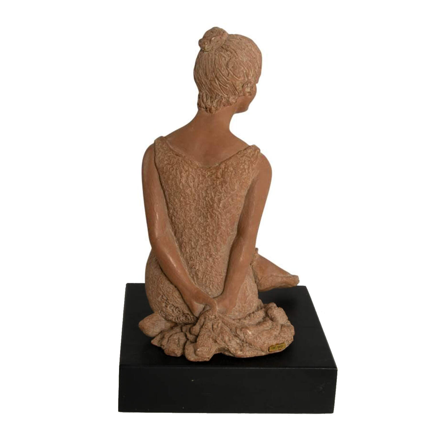 Limited-Edition "Interlude" Terracotta Ballerina Sculpture After Peggy Mach-4