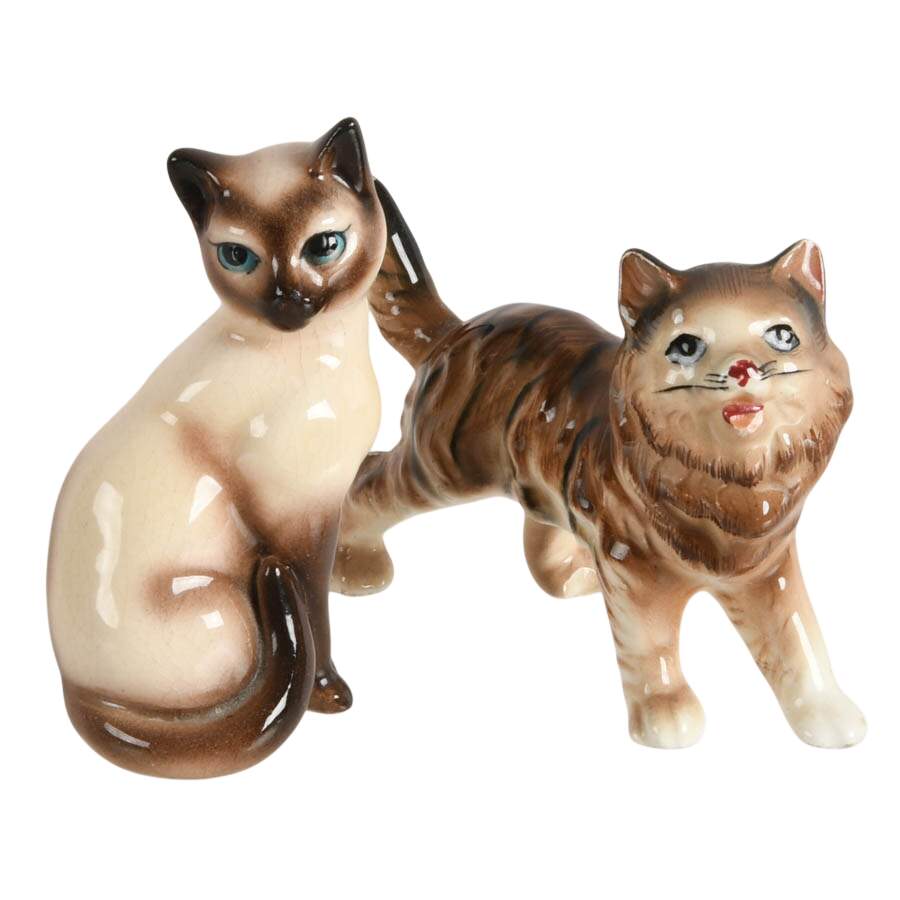 Lot of Six Vintage Miniature Cat Figurines-4