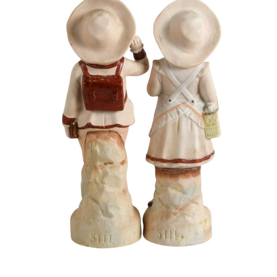 Antique Pair of German Bisque Siblings-5