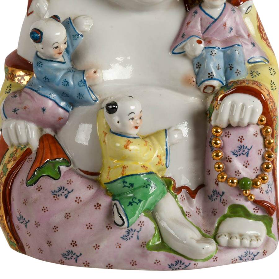 Large Chinese Porcelain Buddha Figure-3