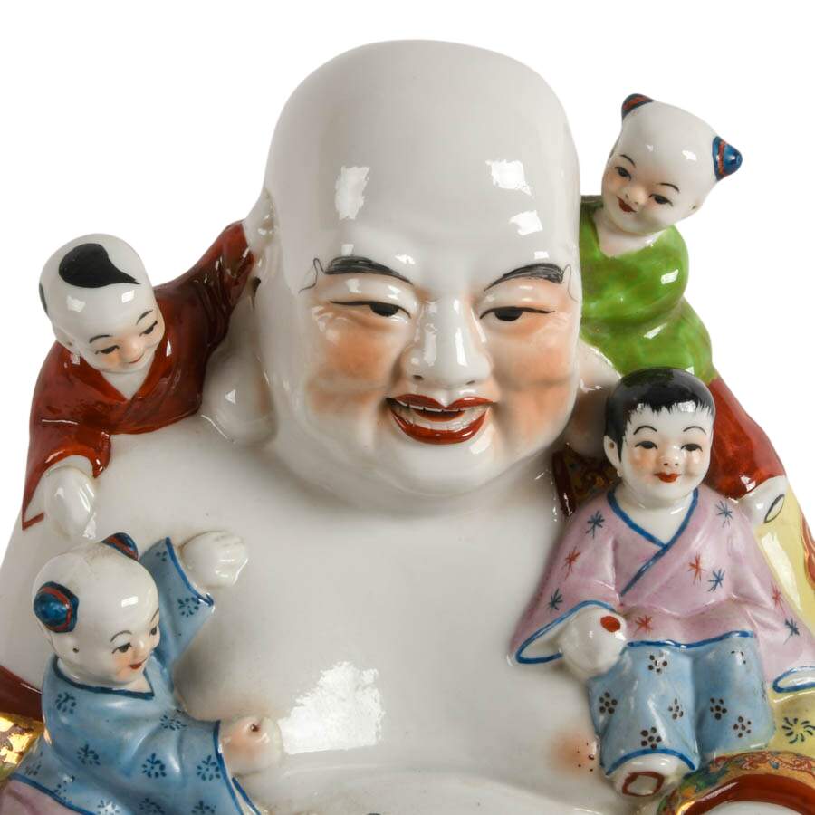 Large Chinese Porcelain Buddha Figure-2
