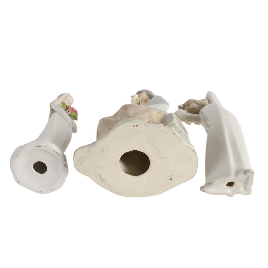 Grouping of Three Porcelain and Ceramic Women Figures-8