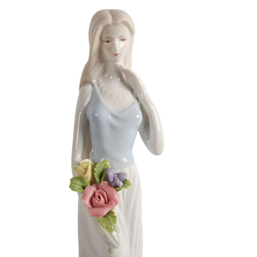 Grouping of Three Porcelain and Ceramic Women Figures-6