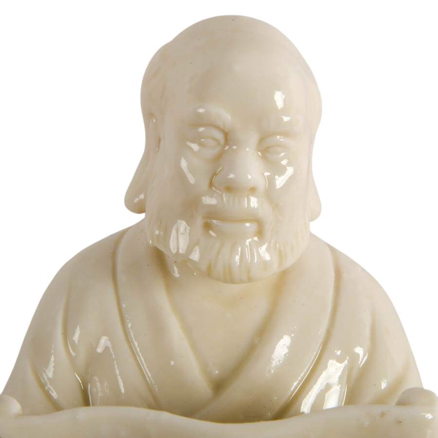 Blanc de Chine Bodhidharma Figurine-5
