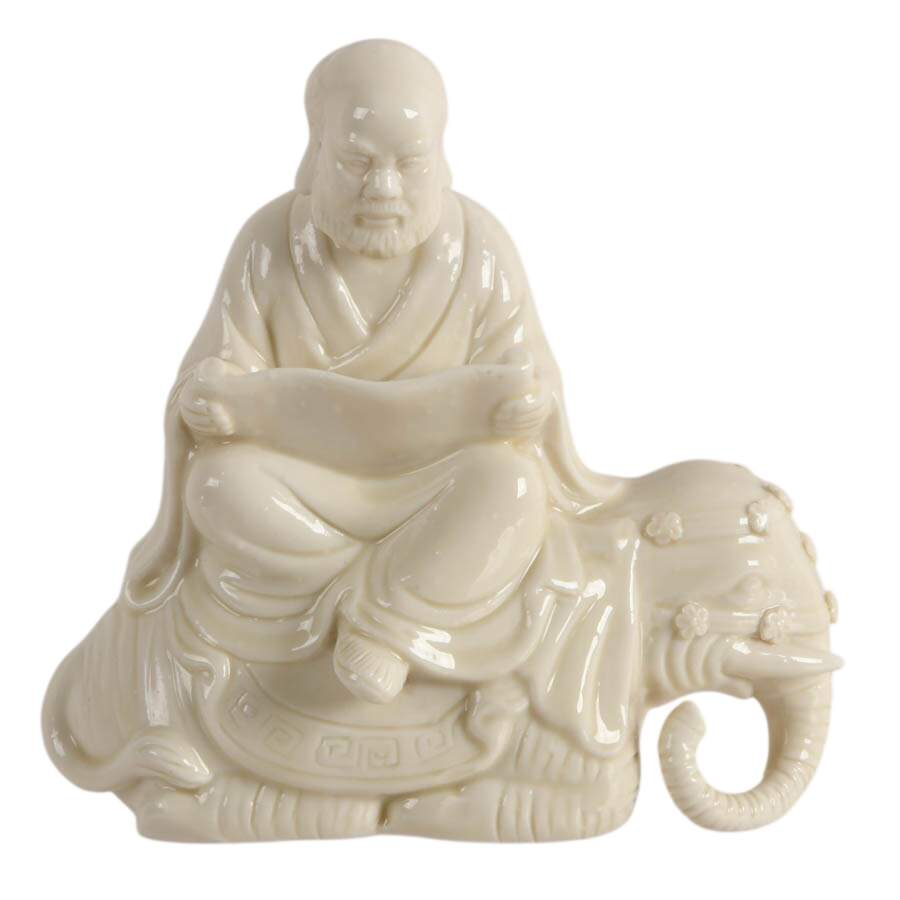 Blanc de Chine Bodhidharma Figurine-1