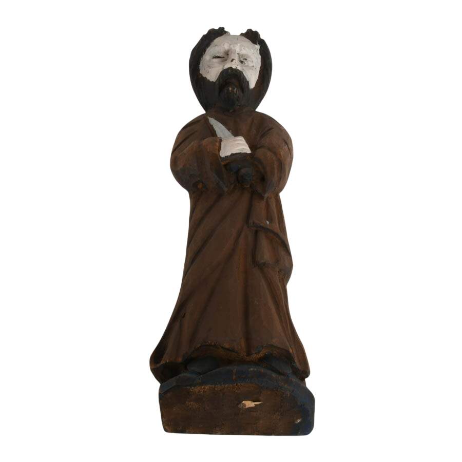 Spanish Hand-Carved Saint Paul Figurine-8