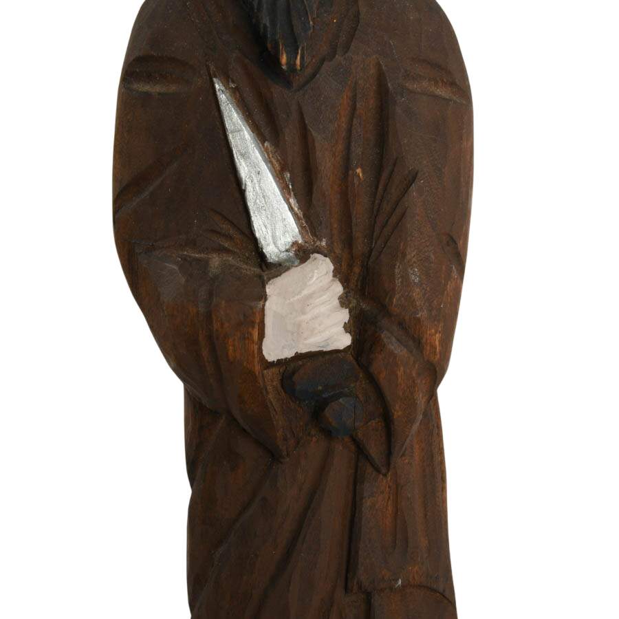 Spanish Hand-Carved Saint Paul Figurine-3