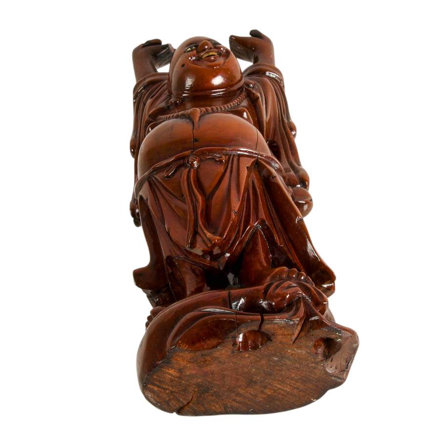 Hand-Carved Rosewood Buddha Statue-11