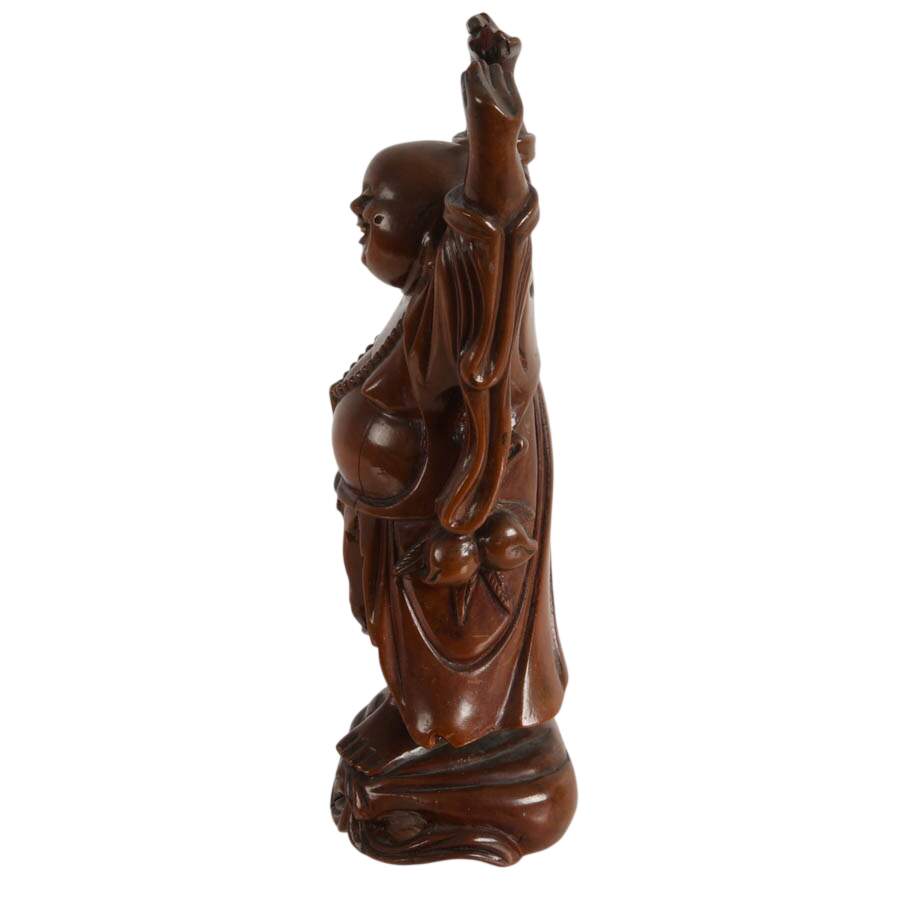 Hand-Carved Rosewood Buddha Statue-7