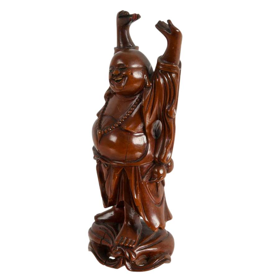 Hand-Carved Rosewood Buddha Statue-6