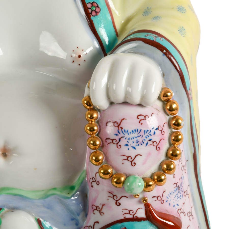 Traditional Chinese Ceramic Buddha Home Temple Sculpture-3