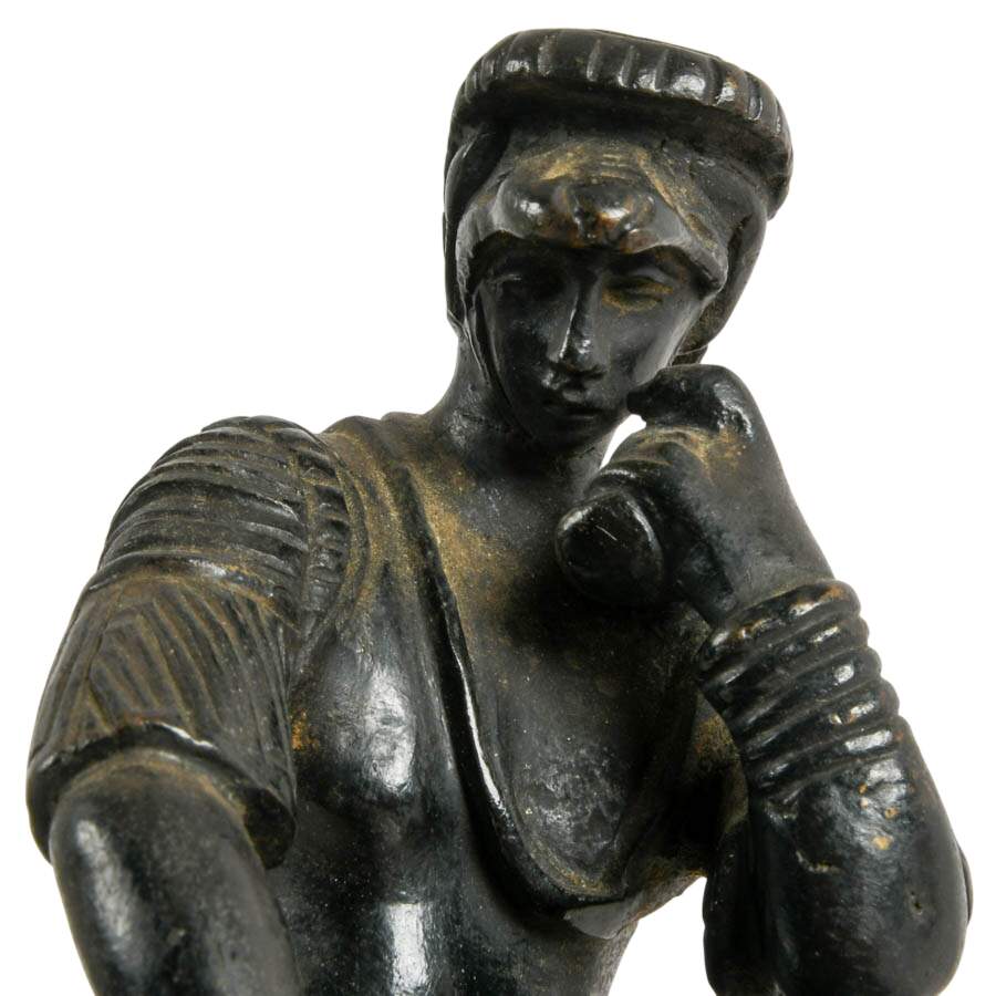Pair of Michelangelo Bronze Reproduction Figurines-6