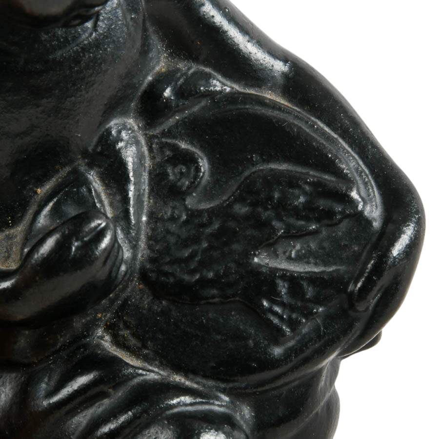 Soviet Kasli Co. "The Embroiderer" Cast Iron Statuette-3