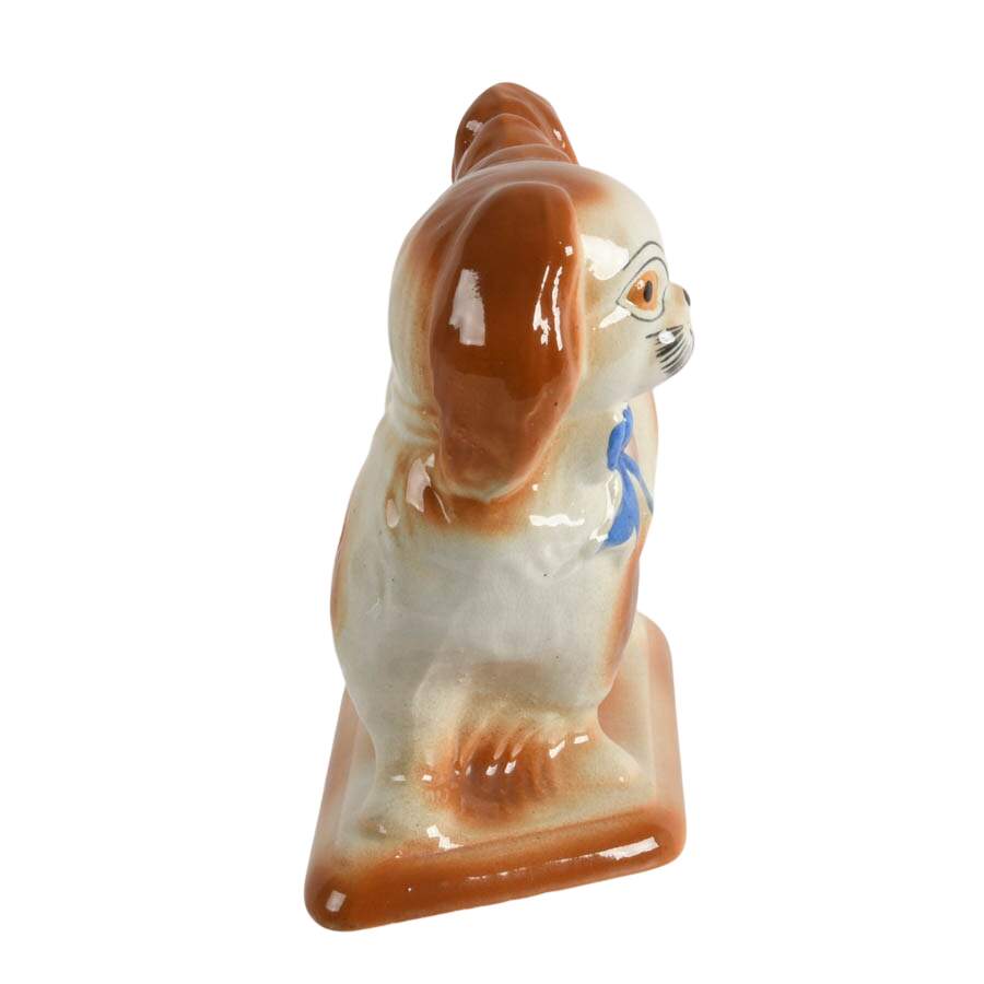 Staffordshire-Style Ceramic Pekingese Dog Figure-6