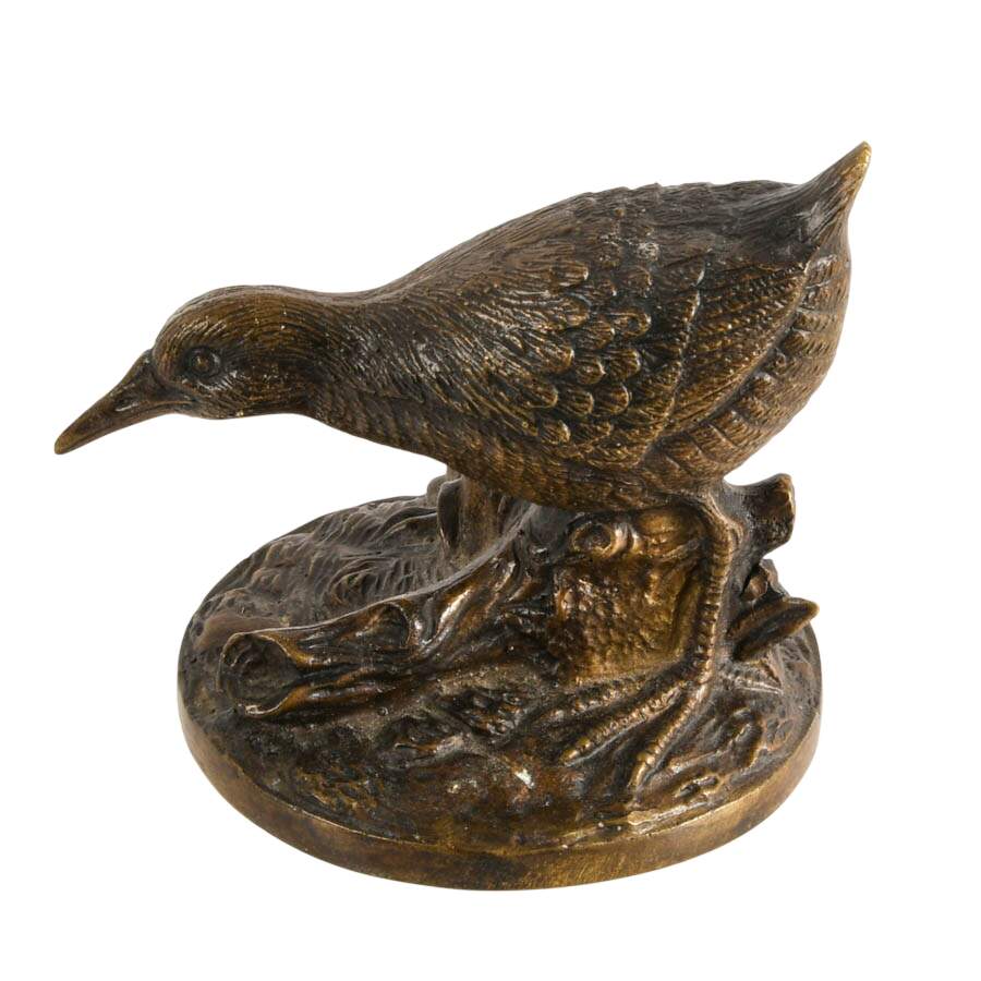 Spelter Shorebird Figure After Isidore Jules Bonheu-5