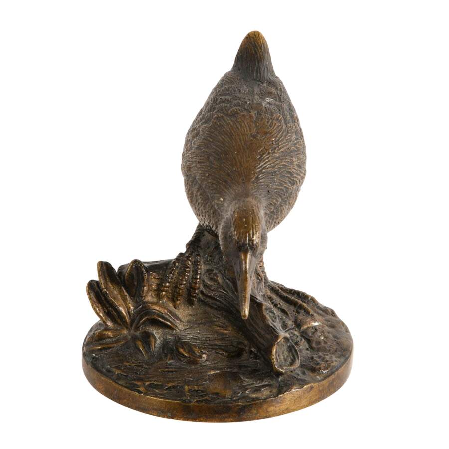 Spelter Shorebird Figure After Isidore Jules Bonheu-1