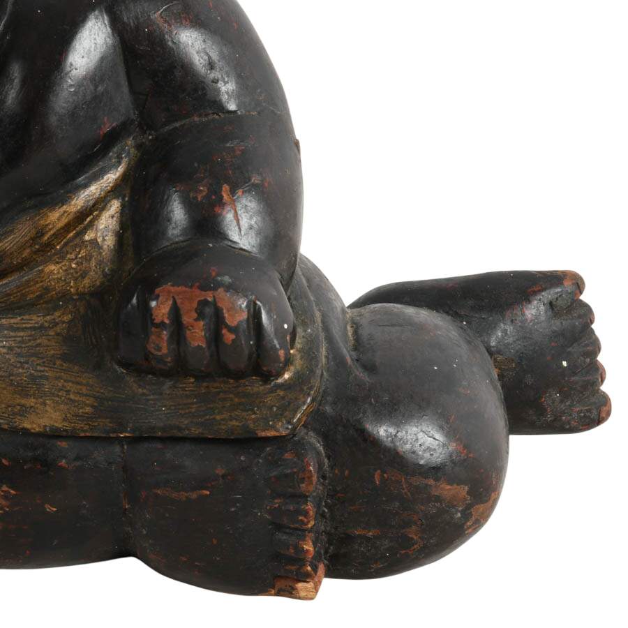 Antique Pair of Wooden Chinese Sleeping Children Décor-6