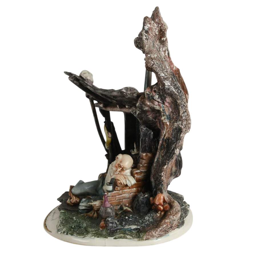 Signed Creazioni Cedraschi Porcelain Hobo Figurine-7
