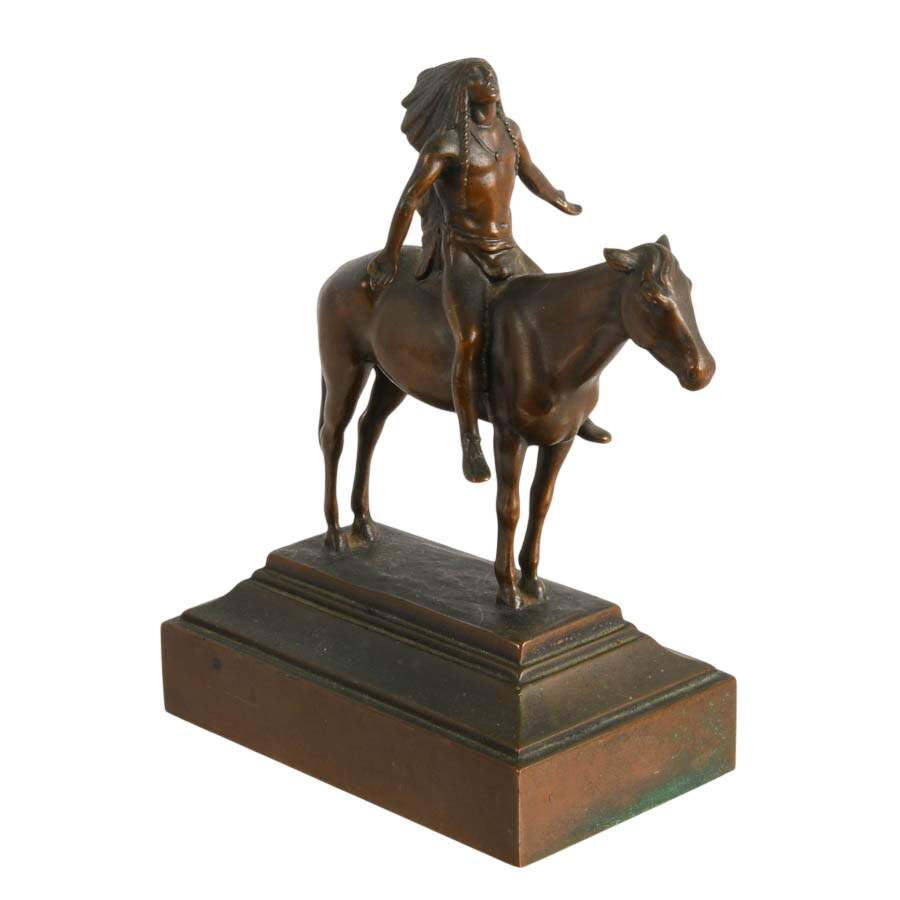 Antique "Appeal to the Great Spirit" Bronze After Cyrus Edwin Dallin-7