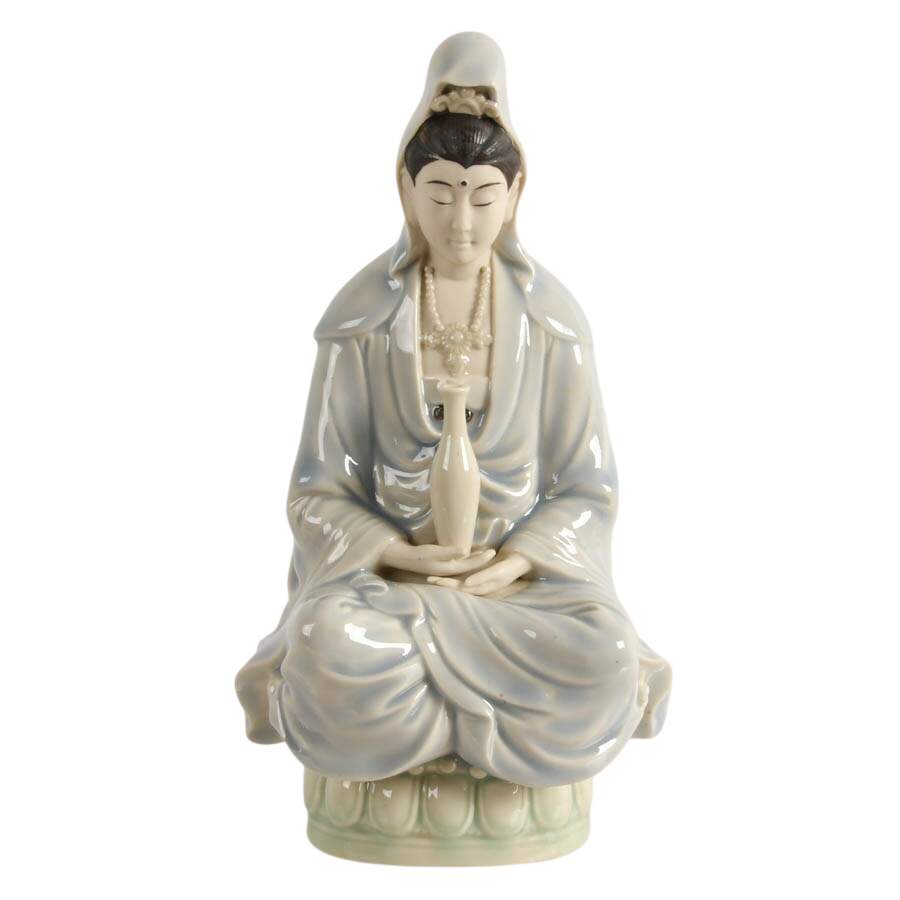 Chinese Guan Yin Porcelain Figure-1
