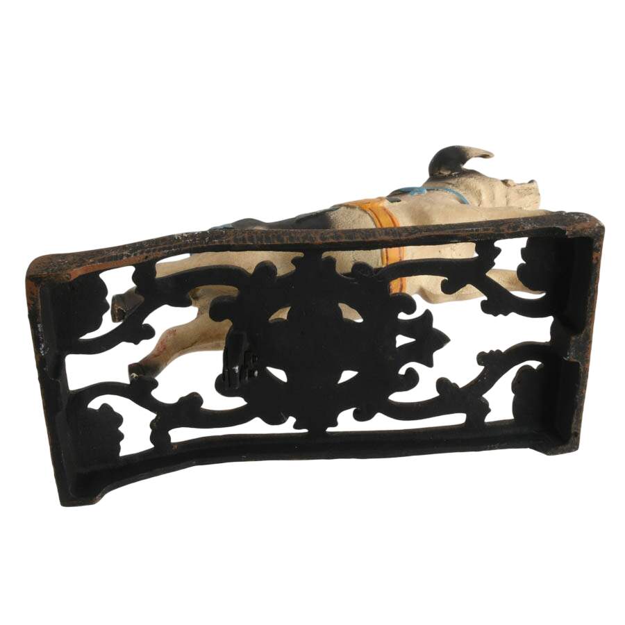 French Cochon-Style Cast Iron Carousel Pig-8