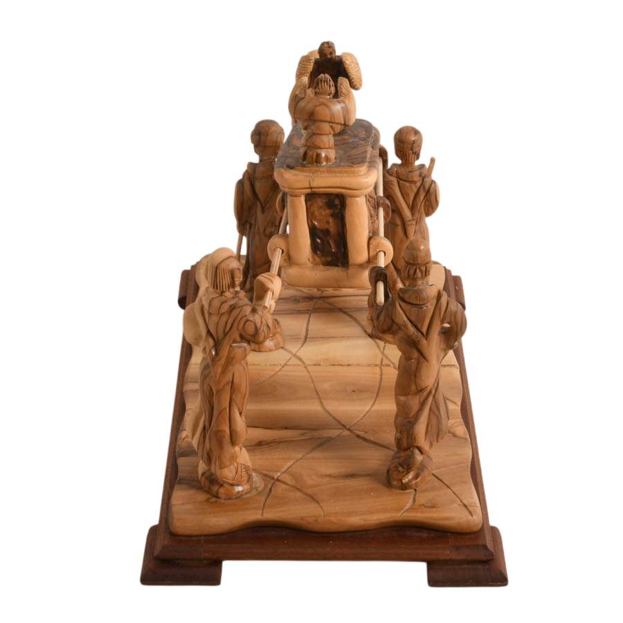 Hand-Crafted Olive Wood Art of the Covenant by Morris & Theresa Cerullo-4