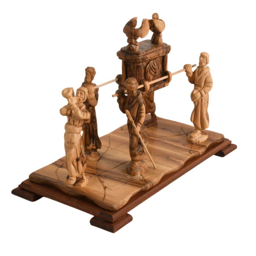 Hand-Crafted Olive Wood Art of the Covenant by Morris & Theresa Cerullo-2