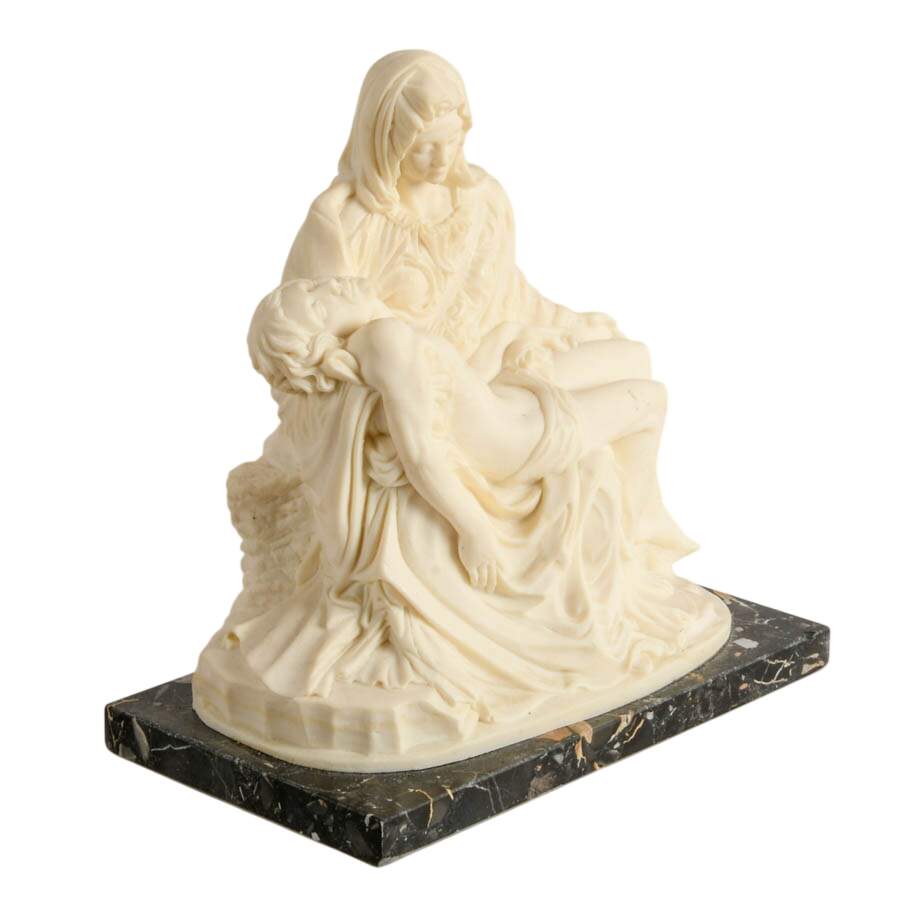 Michelangelo's Pietà Resin and Stone Sculpture-5