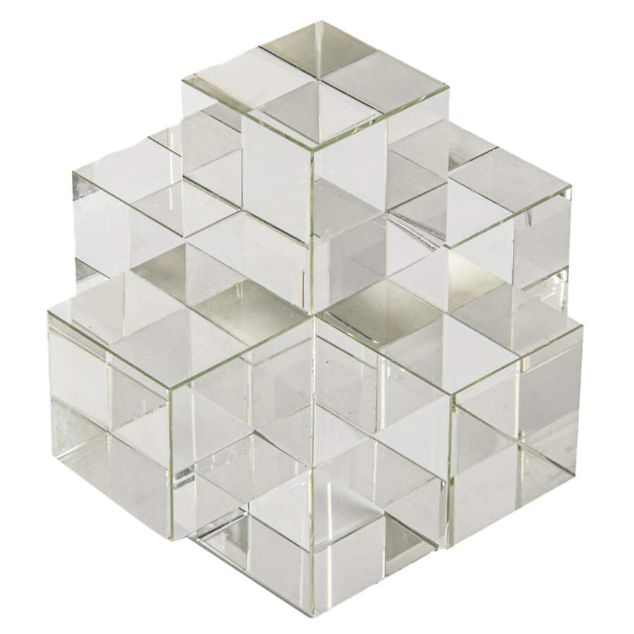 Abstract Crystal Cube Sculpture-5