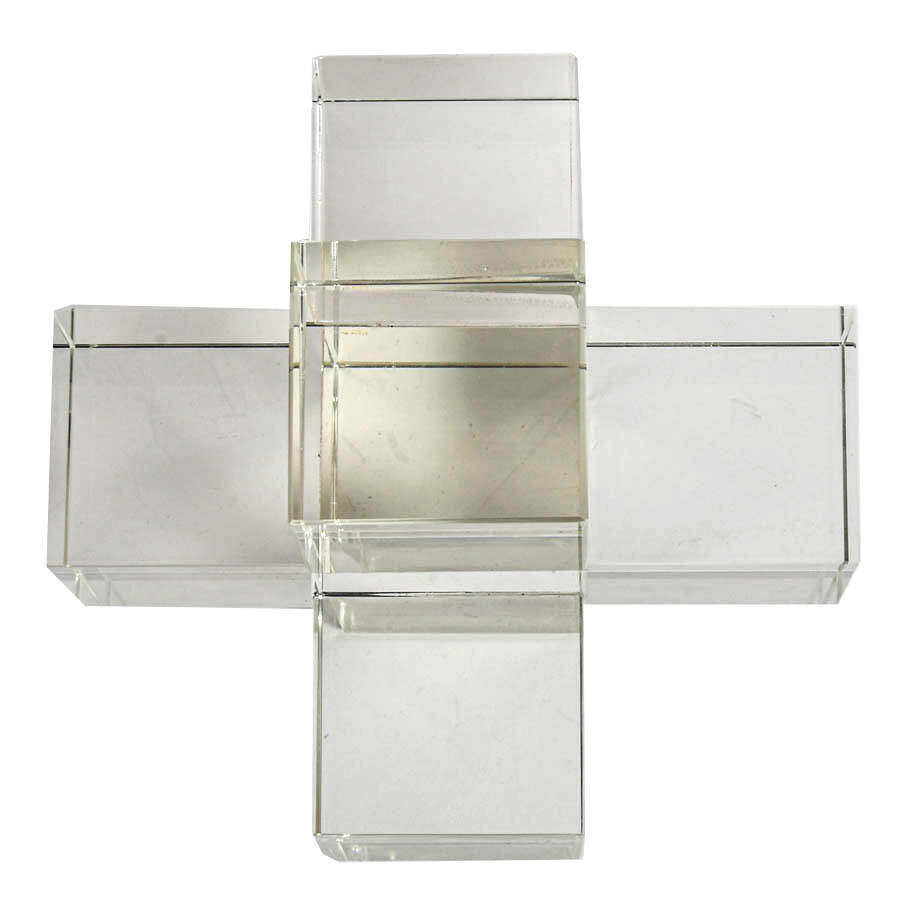 Abstract Crystal Cube Sculpture-4