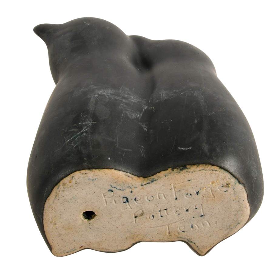 Pigeon Forge Tennessee Mid-Century Style Black Bear Cubs Pottery Figurine-5