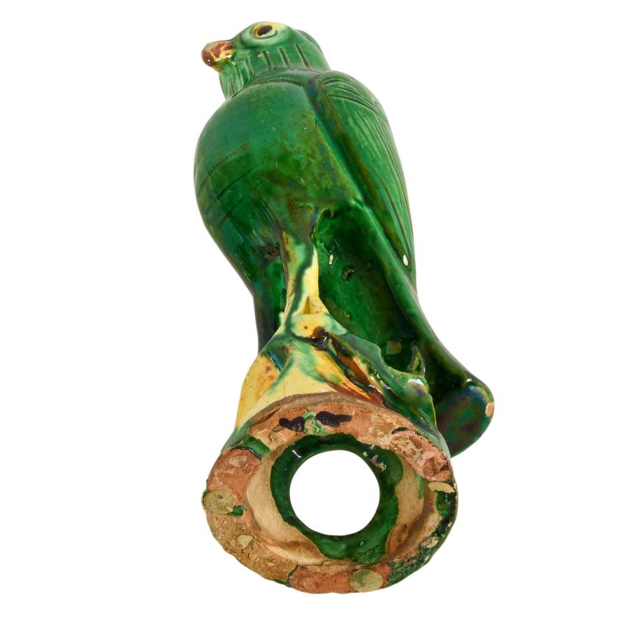 Qing Dynasty Sancai Glazed Parrot-8